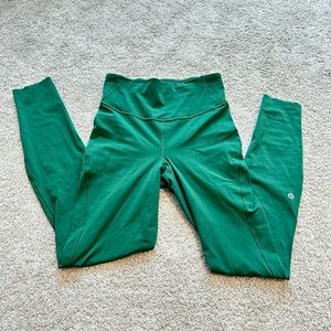 Lululemon Everglade green leggings